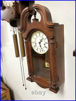 Howard Miller Westminster Chime Wall Clock 613-227 8 Day Key Wind