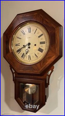 Howard Miller Westminster Chime Wall Clock Brand New Movement Schoolhouse