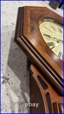 Howard Miller Westminster Chime Wall Clock Brand New Movement Schoolhouse