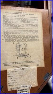 Howard Miller Westminster Chime Wall Clock Brand New Movement Schoolhouse