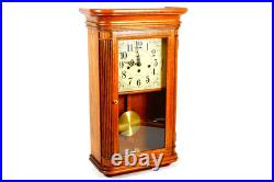 Howard Miller Westminster Chimes Wall Clock Sandringham Oak Case 613-108 WORKING
