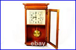 Howard Miller Westminster Chimes Wall Clock Sandringham Oak Case 613-108 WORKING