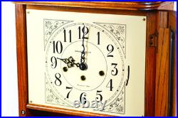 Howard Miller Westminster Chimes Wall Clock Sandringham Oak Case 613-108 WORKING