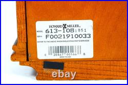 Howard Miller Westminster Chimes Wall Clock Sandringham Oak Case 613-108 WORKING