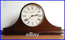 Howard Miller Westminster Chiming Quartz Walnut Finish Mantel Mantle Shelf Clock