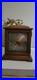 Howard Miller Working Mechanical Mantel Clock Westminster Chime Wood Brass