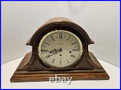 Howard Miller Worthington Mantel Clock 613-102 Oak Yorkshire Finish Good Cond