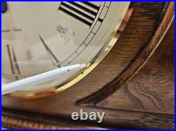 Howard Miller Worthington Mantel Clock 613-102 Oak Yorkshire Finish Good Cond