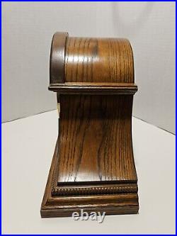 Howard Miller Worthington Mantel Clock 613-102 Oak Yorkshire Finish Good Cond