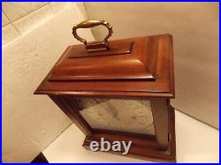 Howard Miller mantel clock 340-020 Key Wind 1/4 hour TripleChime Holds Time Mint