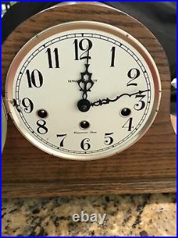 Howard Miller mantel clock Westminster Chimes 2 jewels made in West Germany