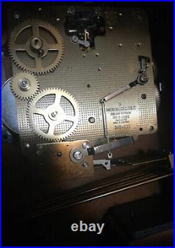 Howard miller Wood mantel clock 340-020 (2) Jewels West Germany No Key Free Ship