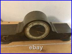 Huge Antique Junghans Westminster Chime Mantle Clock Art Deco Carved Superb Case