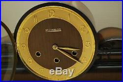 Huge FMS Mauthe vintage Art Deco mantle clock Westminster Chime Germany runs