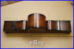 Huge FMS Mauthe vintage Art Deco mantle clock Westminster Chime Germany runs