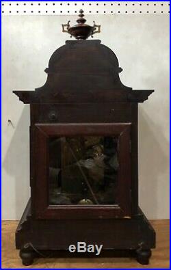 Huge Junghans Westminster German Black Forest Chime Bracket Mantel Table Clock