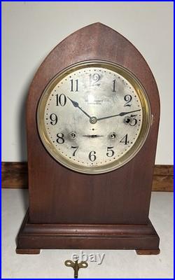 Huge Seth Thomas Sonora Bell Westminster Chime Gothic Beehive Mantel Clock