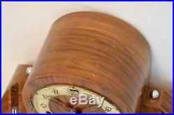 Impressive 1935 German Art Deco Walnut Westminster Chime Vintage Mantel Clock