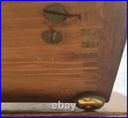 Impressive Antique Oak Cased Westminster Chime 5 Gong Bracket Clock Working