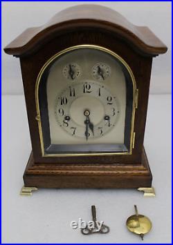 Impressive Junghans Westminster Chime Mantel/Bracket Clock, 1913, Fully Serviced