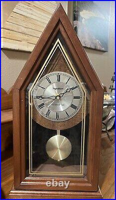 Ingraham Westminster Chime Cherry Wood Pendulum Clock