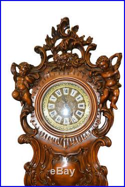 Italian Baroque Cherub Grandfathers Clock with Westminster Chimes