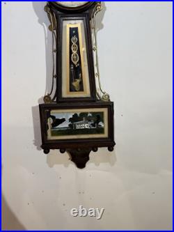 (J4) New Haven Winsome Westminster Chime Banjo Clock. 3 Train. 8 DAY
