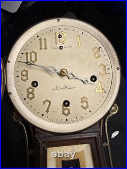 (J4) New Haven Winsome Westminster Chime Banjo Clock. 3 Train. 8 DAY