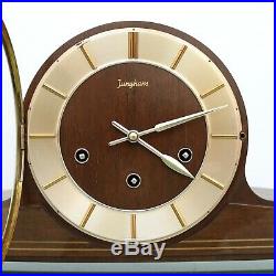 JUNGHANS GERMAN Mantel Clock HIGH GLOSS! WESTMINSTER Chime! Mid Century Vintage