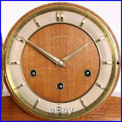 JUNGHANS GERMAN Mantel Clock SUPER RARE! WESTMINSTER Chime! Mid Century Vintage
