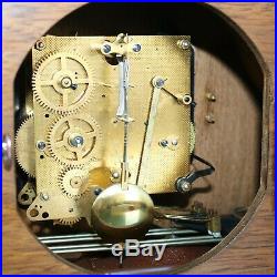 JUNGHANS GERMAN Mantel Clock Westminster LOUDSPEAKER! Chime High Gloss Vintage