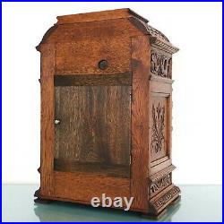 JUNGHANS Mantel Antique Clock WESTMINSTER Chime CARVED Wood RESTRORED / SERVICED