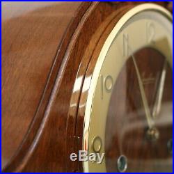 JUNGHANS Mantel Clock Westminster LOUDSPEAKER! Chime High Gloss Vintage Germany