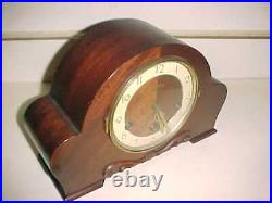 JUNGHANS Mid-Century MANTEL CLOCK WESTMINSTER CHIMES RUNS, CHIMES