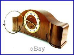 JUNGHANS WESTMINSTER antique german old mantel clock chiming pendulum (Hermle)