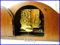 JUNGHANS WESTMINSTER antique german old mantel clock chiming pendulum (Hermle)
