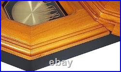 JUSTIME 17.5 Solid Wood Schoolhouse Pendulum Wall Clock Westminster Chime