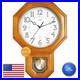 JUSTIME 18 Schoolhouse Solid Wood Pendulum Wall Clock, Westminster Chime WP-L