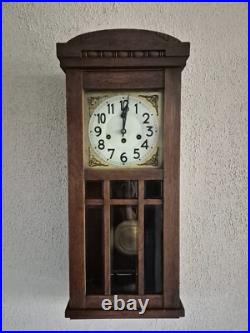 Junghans 111 years old Westminster chime wall clock (0692)
