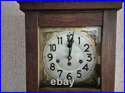 Junghans 111 years old Westminster chime wall clock (0692)