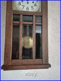 Junghans 111 years old Westminster chime wall clock (0692)