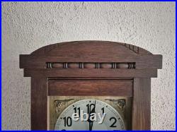 Junghans 111 years old Westminster chime wall clock (0692)