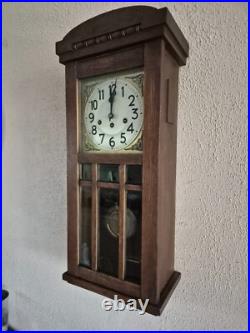 Junghans 111 years old Westminster chime wall clock (0692)