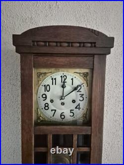 Junghans 111 years old Westminster chime wall clock (0692)