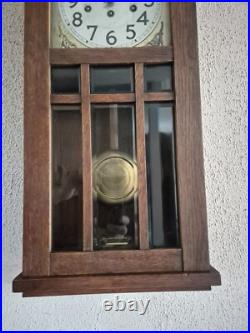 Junghans 111 years old Westminster chime wall clock (0692)