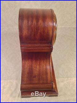 Junghans B21 Mantel Clock Light Mahogany Case Great Face Westminster Chimes