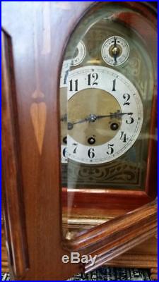 Junghans English Walnut 8 Day Westminster Chime Bracket Clock