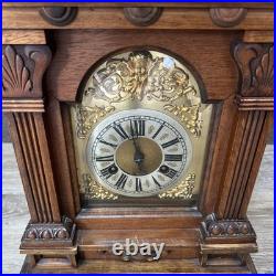 Junghans Germany Westminster Mahogany Mantle Bracket Clock