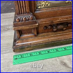 Junghans Germany Westminster Mahogany Mantle Bracket Clock