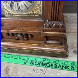 Junghans Germany Westminster Mahogany Mantle Bracket Clock
